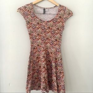 Abstract Floral Skater Dress